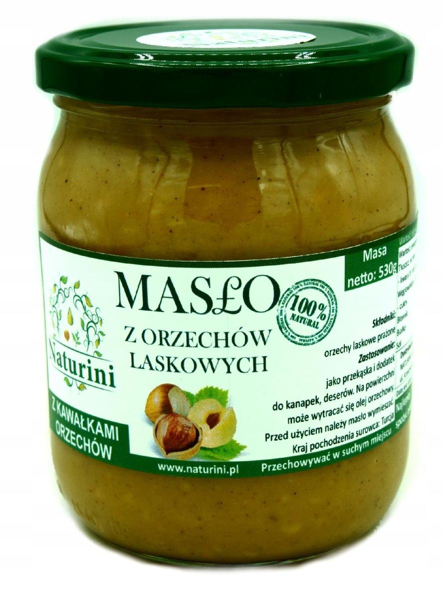 KREM Z ORZECHÓW LASKOWYCH 530g 100% CRUNCHY