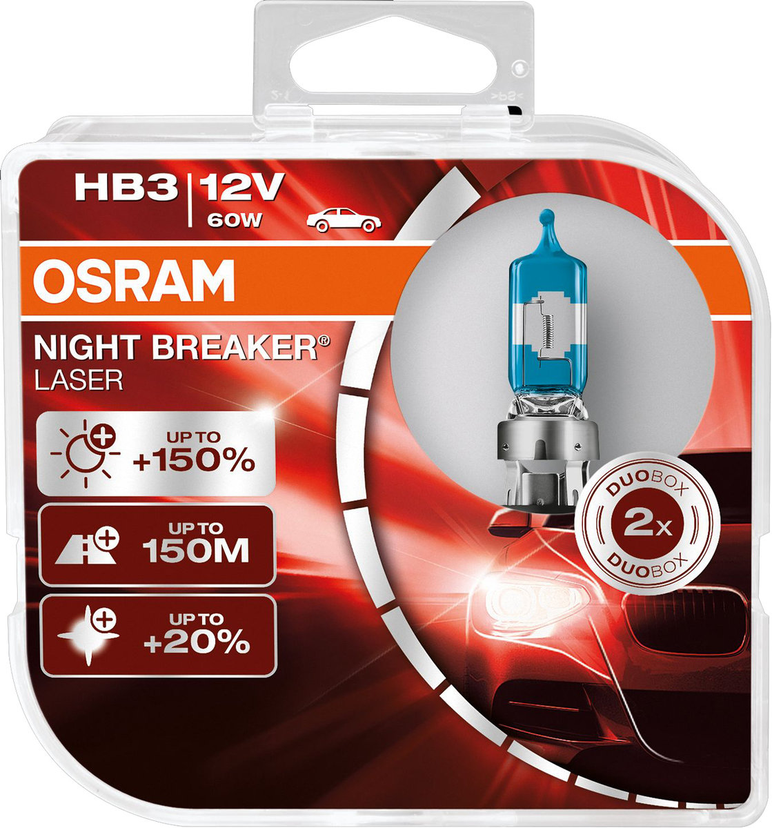 Żarówki OSRAM HB3 Night Breaker Laser +150% (2 sztuki)