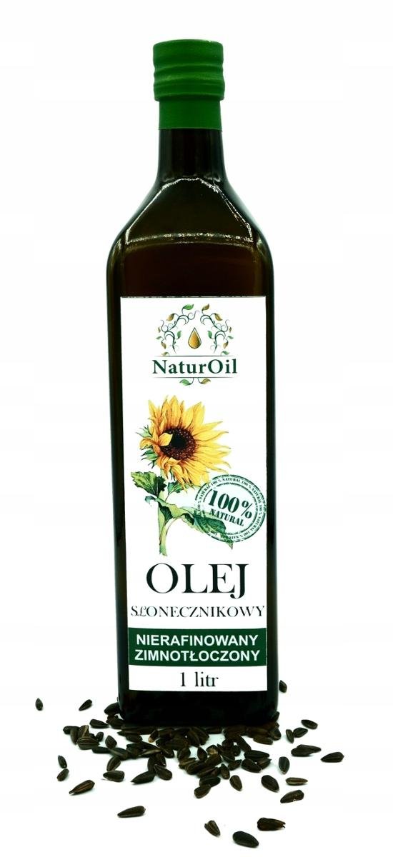 Olej słonecznikowy, zimnotłoczony 1000ml NaturOil