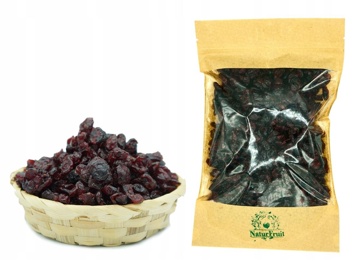 Naturini, żurawina suszona cięta premium, 1 kg