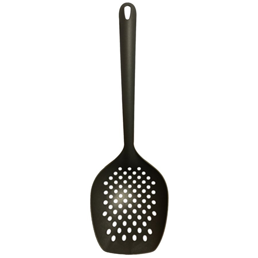 Łyżka cedzakowa HEGA Altea Grafit, czarna, 33 cm