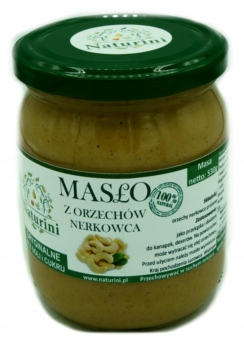 KREM Pasta z orzechów nerkowca 100% SMOOTH 530g