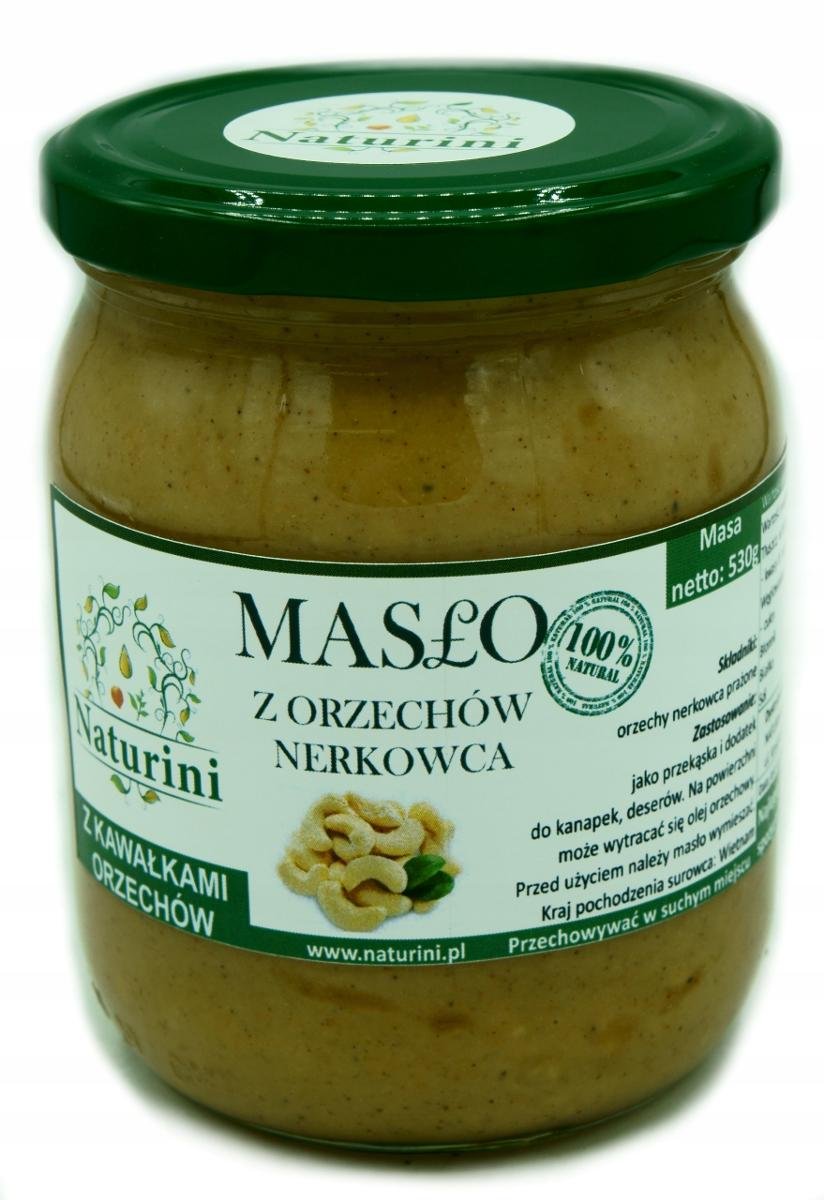KREM Pasta z orzechów nerkowca 100% CRUNCHY 530g