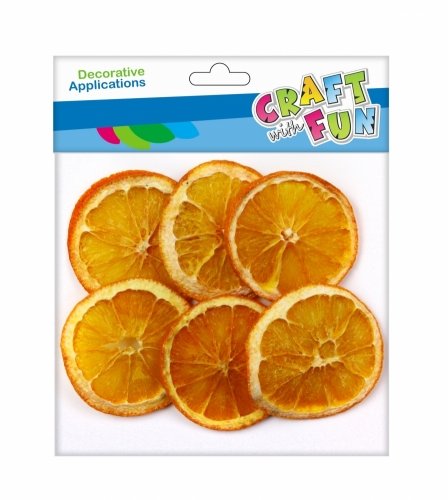 Craft with Fun Ozdoba dekoracyjna Natura Pomarancza 4-5cm 20g 12/144