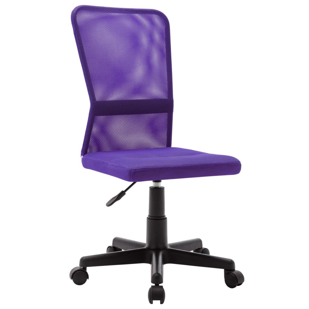 vidaXL Krzesło biurowe fioletowe 44x52x100 cm z siatką 289517
