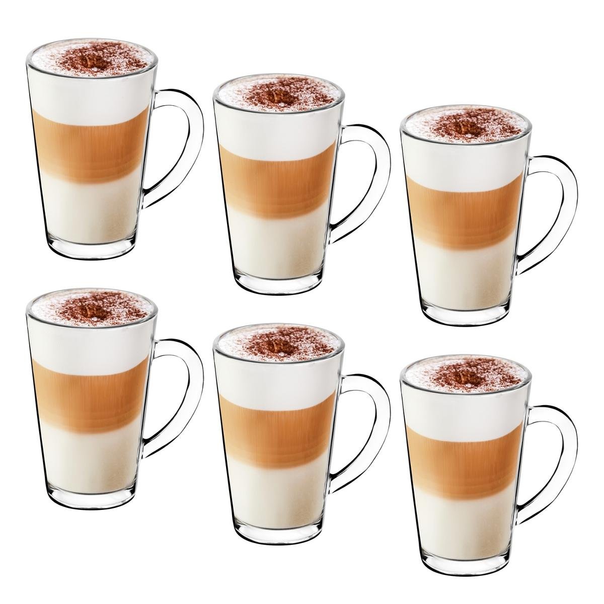 Tadar TADAR LATTE MACCHIATO KOMPLET 6 SZKLANEK TERMICZNYCH DO LATTE 320 ML 5903313419680