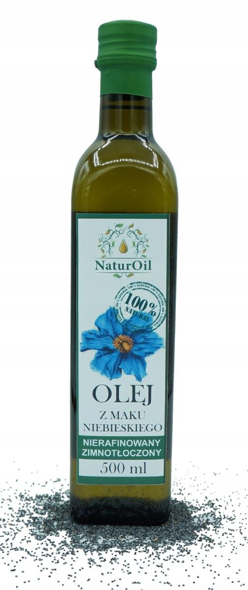 Olej makowy z maku niebieskiego 500ml NaturOil