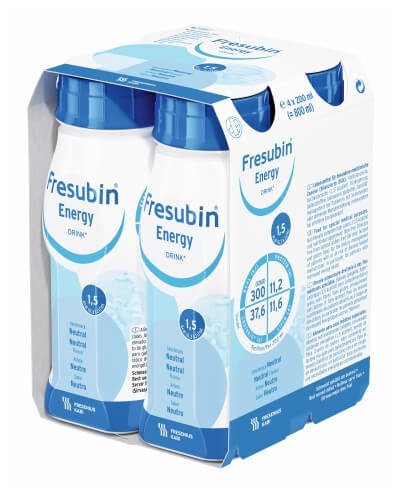FRESENIUS KABI Fresubin Energy Drink o smaku neutralnym 4 x 200 ml