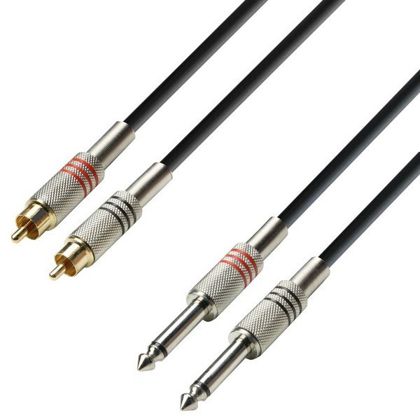 Adam Hall Cables kabel audio 2 x wtyczka cinch męska K3TPC0100