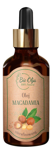 Bio Olja Olja OLEJ MACADAMIA 100% zimnotłoczony nierafinowany olej bez konserawntów 50ml