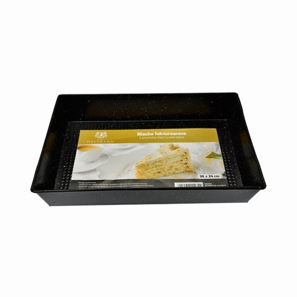 Forma do pieczenia ciasta fakturowana Black 36x24x6 cm - 36x24 cm