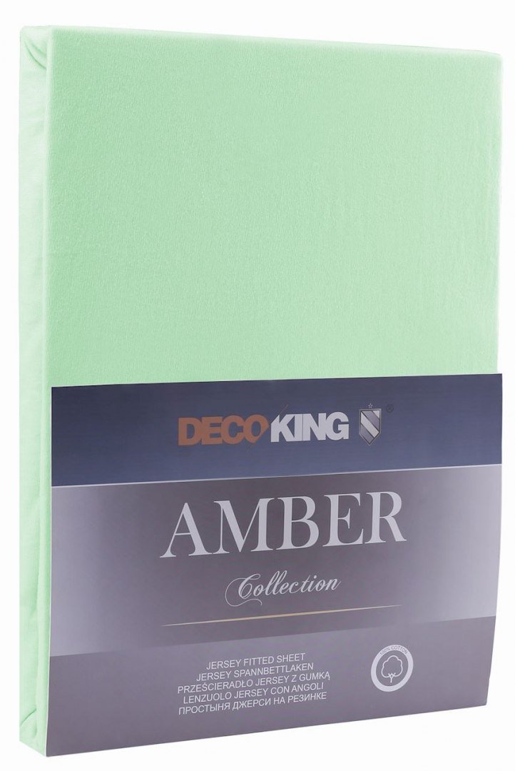 DecoKing Jersey/AMBER/MINT/160-180x200+30
