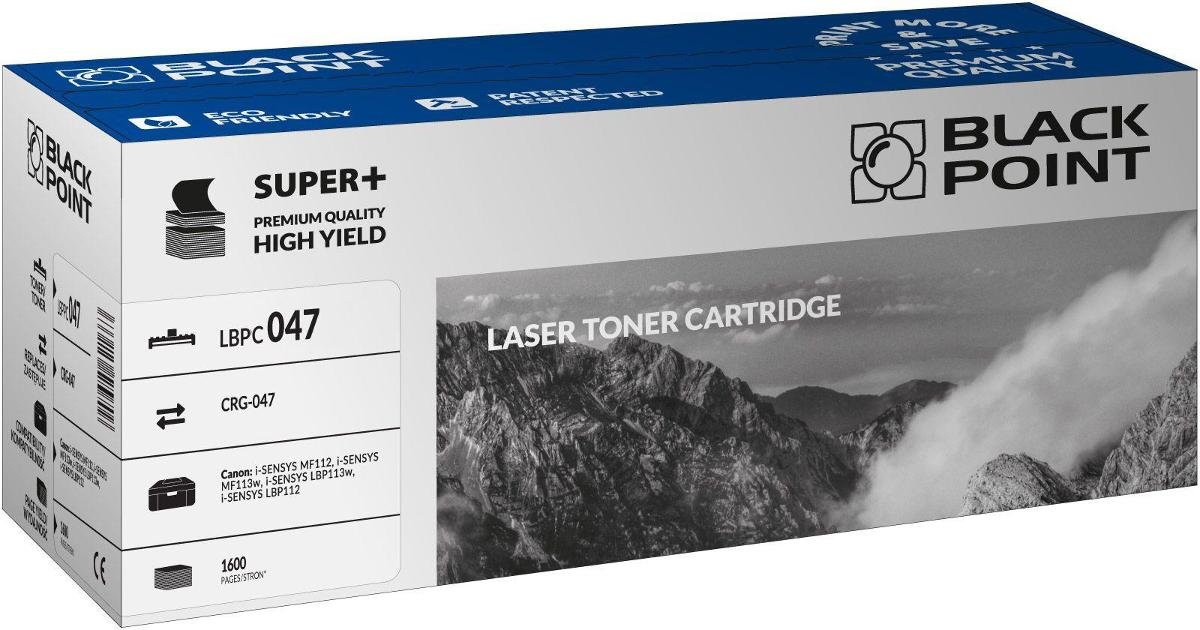 Black Point Zgodny z Canon CRG-047 toner Super PLUS zamiennik do Canon i-SENSYS MF112, i-SENSYS MF113w, i-SENSYS LBP113w, i-SENSYS LBP112 LBPC047