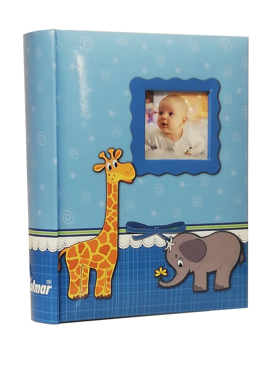 ALBUM DZIECKA dziecięcy szyty na 300 zdjęć 10x15 cm. z opisem AG NIEBIESKI