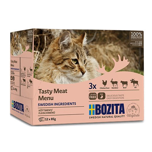 Bozita Cat Multibox mięsne kawałki w galaretce 12x85g