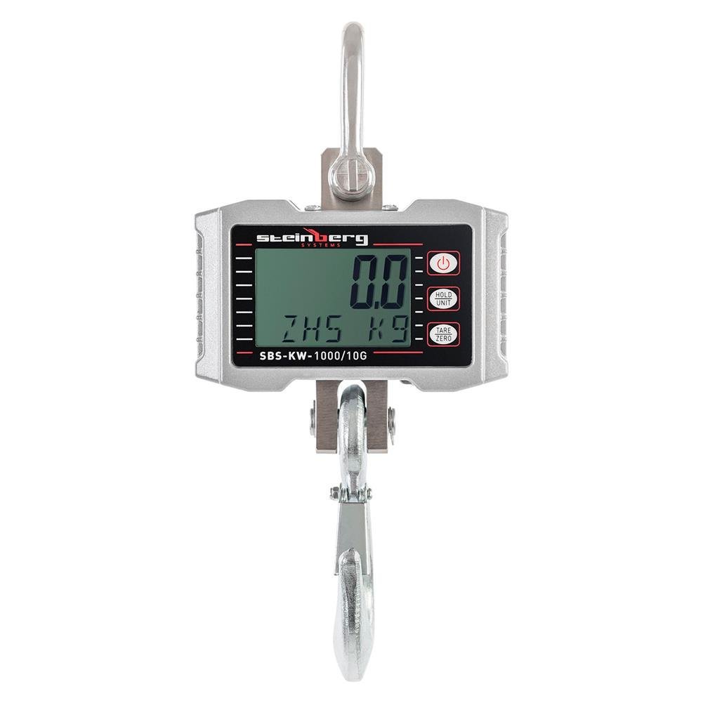 Steinberg Systems Waga hakowa SBS-KW-1000/10G 1t podziałka 0,5kg LCD SBS-KW-1000/10G SBS-KW-1000/10G