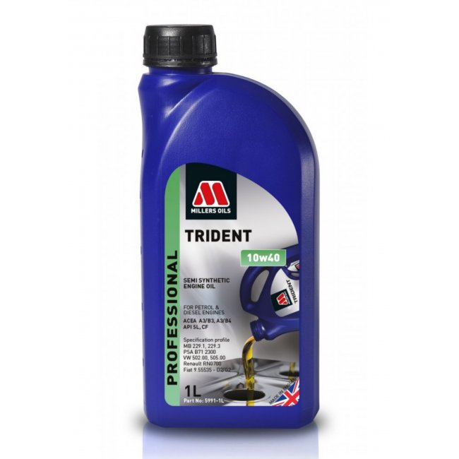 Millers Oils Trident Professional  10W-40 SEMISYNTHETIC 1L