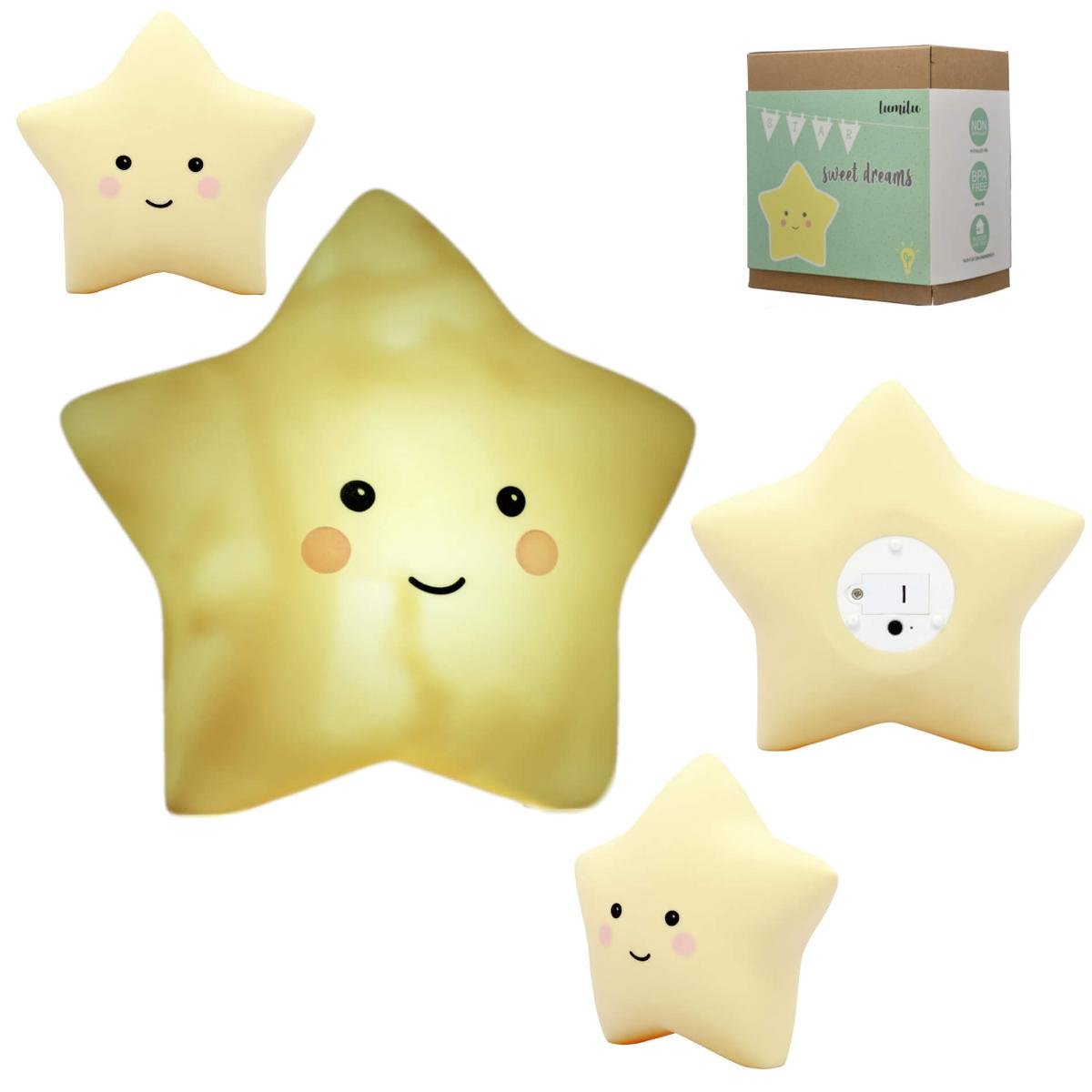 Lampka nocna LED dla dzieci na baterie timer REER - gwiazdka