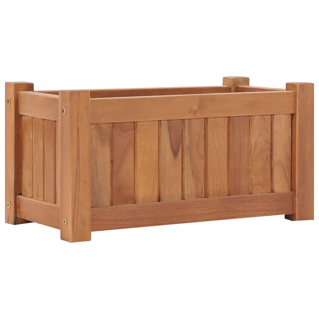 vidaXL Podwyższona donica 50x25x25 cm, lite drewno tekowe
