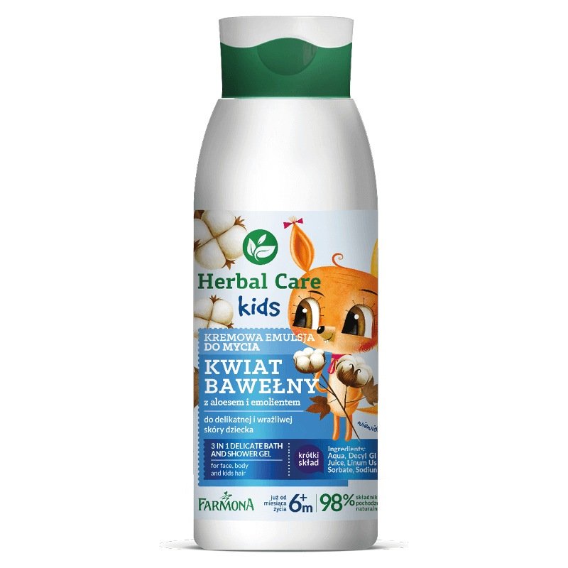 Herbal Care HERBAL CARE Kids Kremowa emulsja do mycia 400ml HER2101