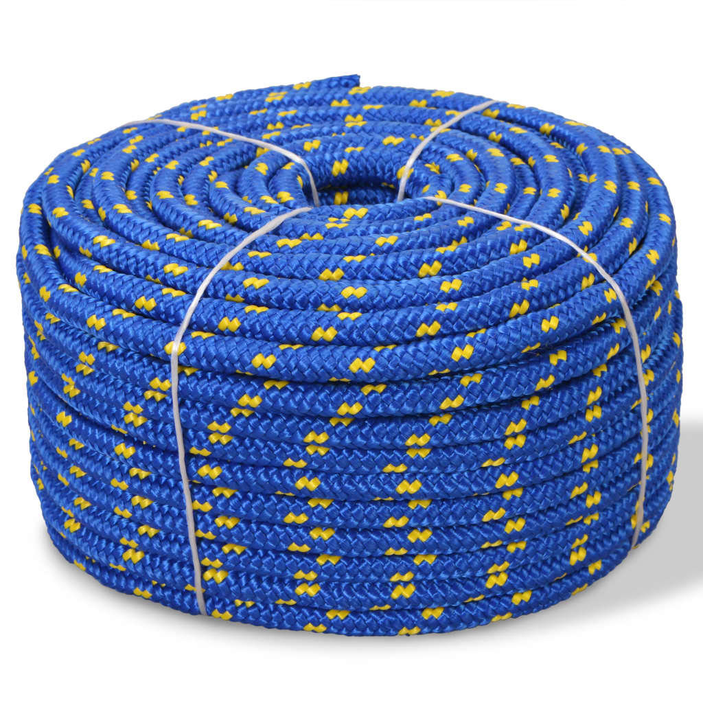 Linka vidaXL żeglarska z polipropylenu, 14 mm, 50 m, niebieska vidaXL