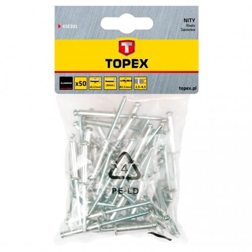 Topex 43E301 3,2 x 8 mm szybka wysyłka! 4.3E+302