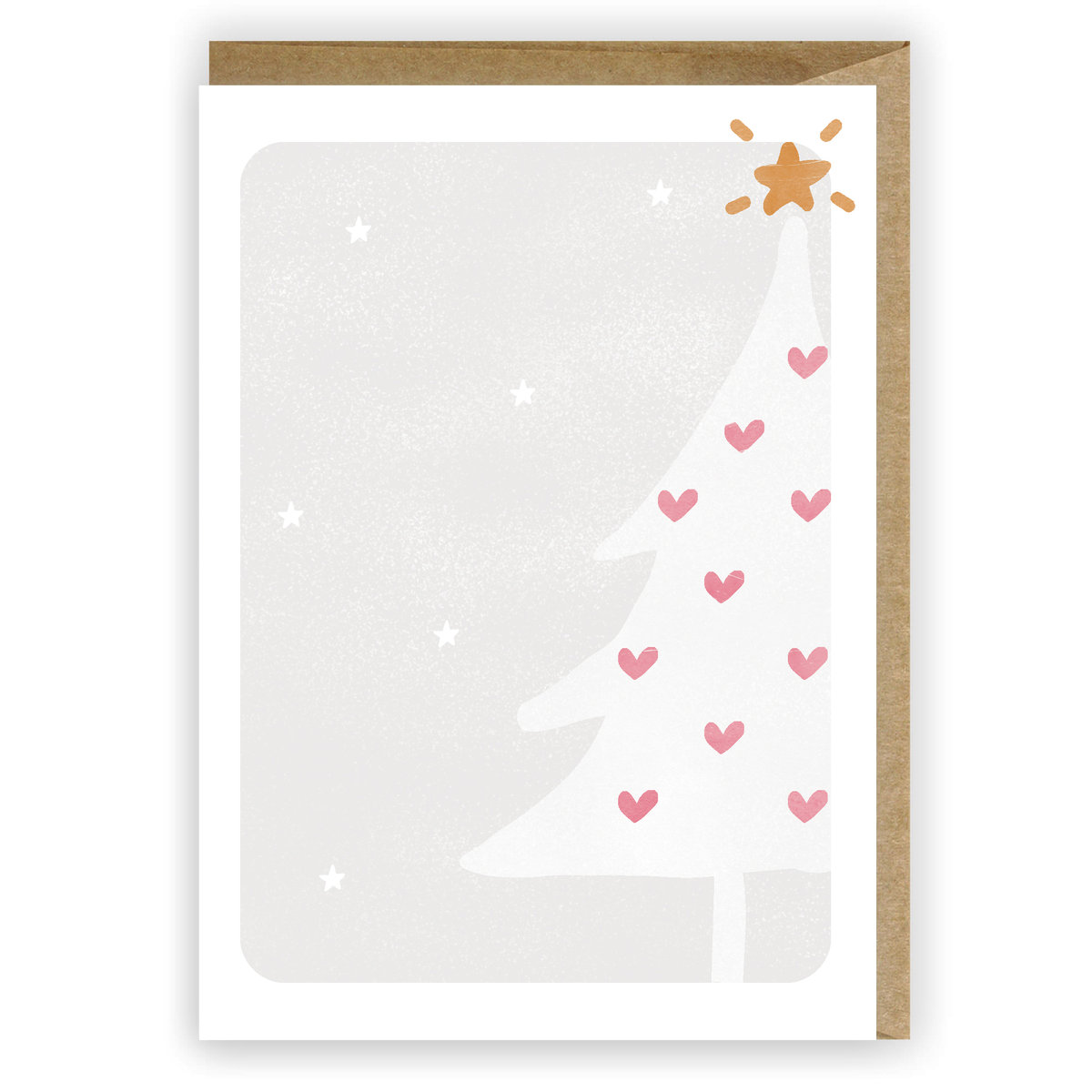 Kartka Boże Narodzenie Pastelowa choinka eko K072 Nowa