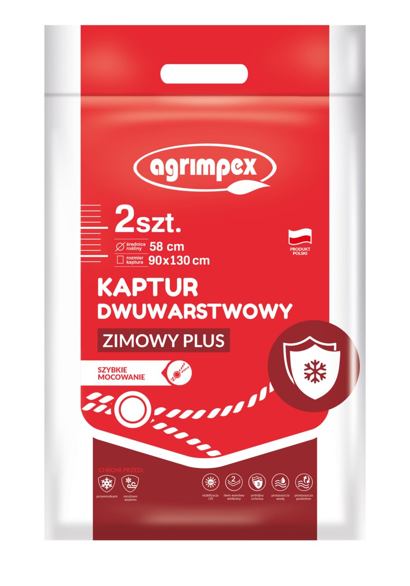 Agrimpex Kaptur ochronny biały 90x130cm