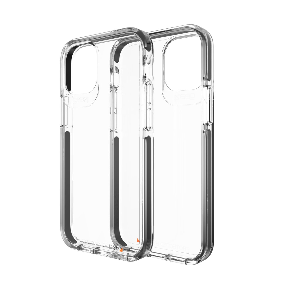 Gear4 Etui Piccadilly iPhone 12 Mini, przezroczysto-czarne 840056127906