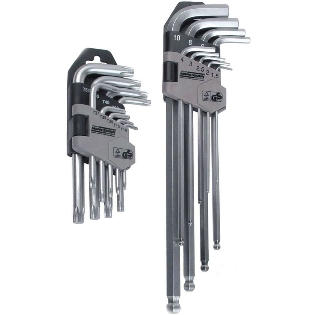 MANNESMANN Klucze Imbusowe + Torx Mannesman Zestaw 18El. (4003315708605)