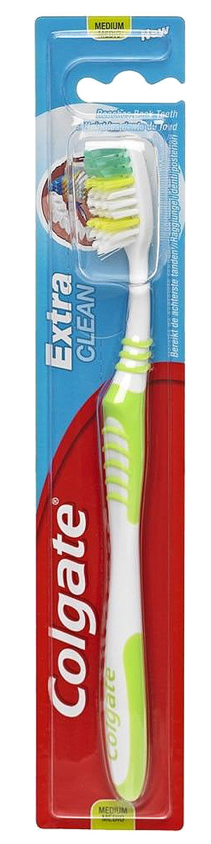 Colgate PALMOLIVE (POLAND) SP. Z O. O. Extra Clean medium szczoteczka do zębów 1 szt. 0000000