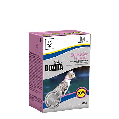 Bozita Feline Hair & Skin Sensitive tetra pak 16x190g