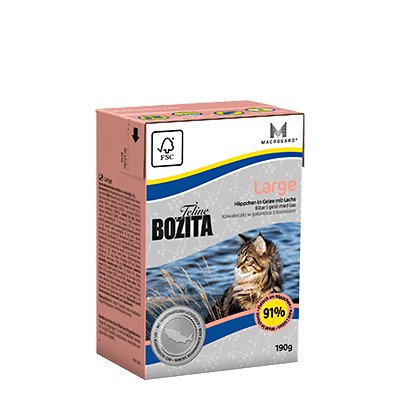 Bozita Feline Kartonik 190 g Large - Kawałeczki Mięsa w Galarecie Dostawa GRATIS od 99 zł + super okazje