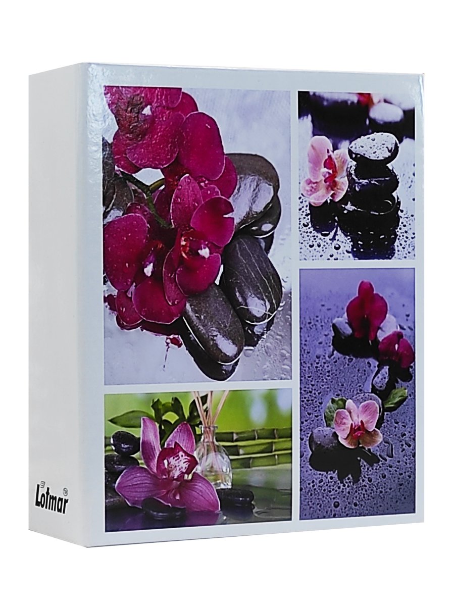 Album kieszeniowy do zdjęć 10x15 cm wsuwane 304 zdjęcia ZEN kwiat biały