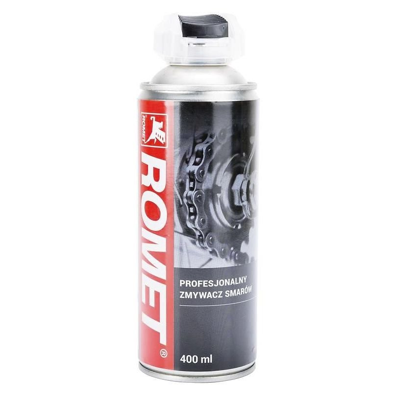 Zmywacz do łańcucha / tarcz hamulcowych ze składaną dyszą 400 ml ROMET