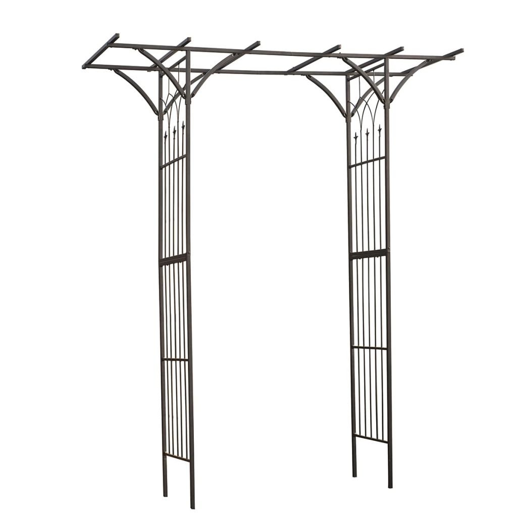 Nature Garden Łuk ogrodowy/pergola, 114x66 232 cm, stal, czarna Outsideliving (6040801)