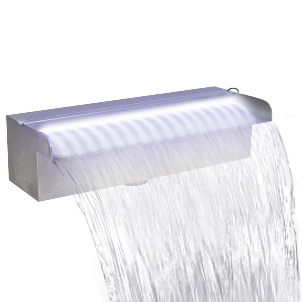 vidaXL vidaXL Fontanna do basenu lub oczka z LED 30 cm