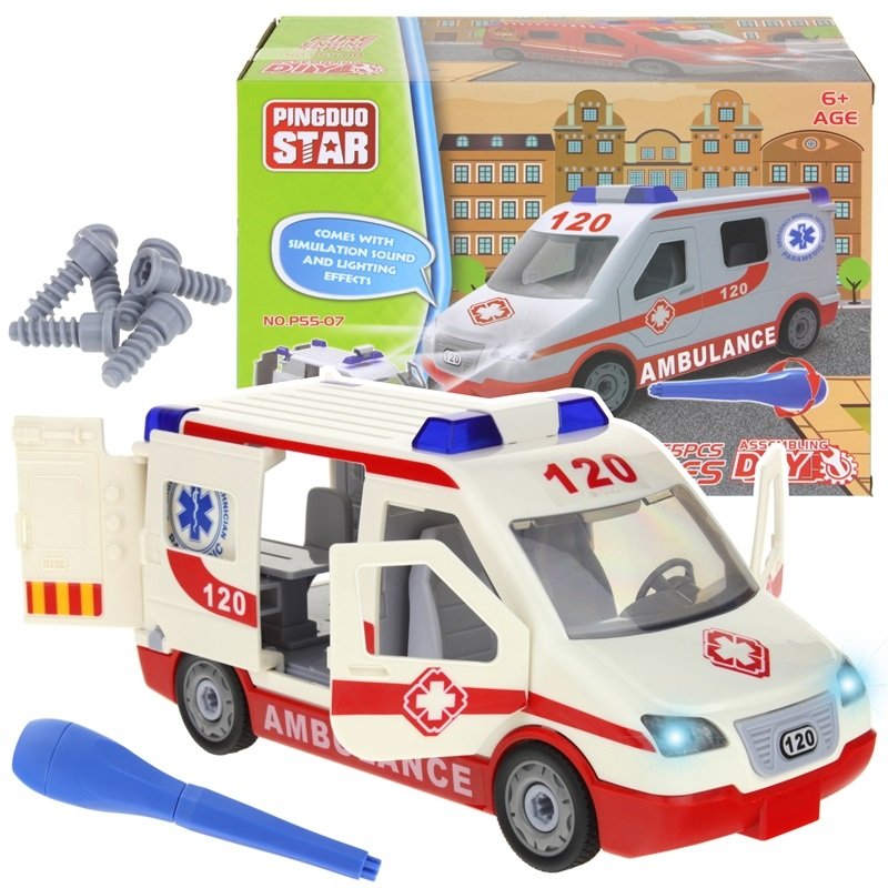 Karetka Pogotowie Ambulans do Skręcana Klocki 47