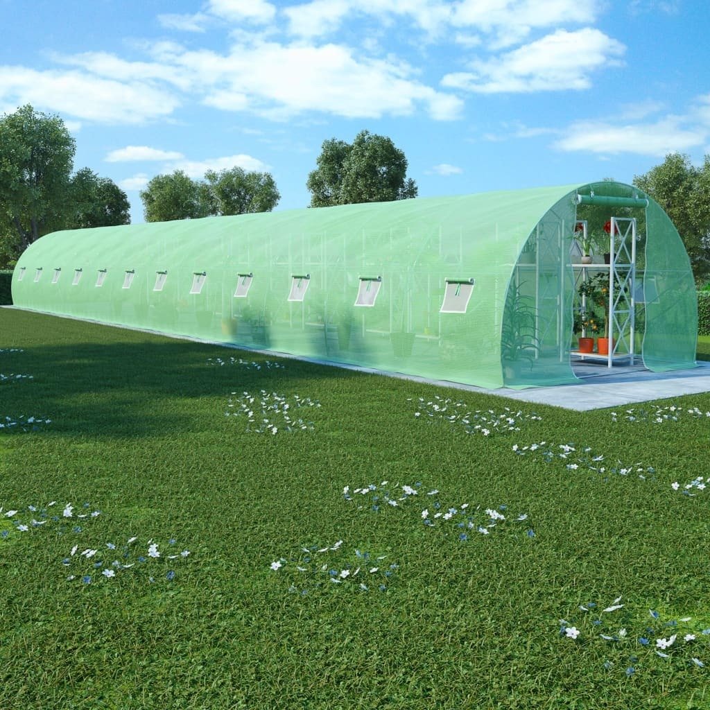 vidaXL Szklarnia ogrodowa, stalowa konstrukcja, 54 m, 18x3x2 m