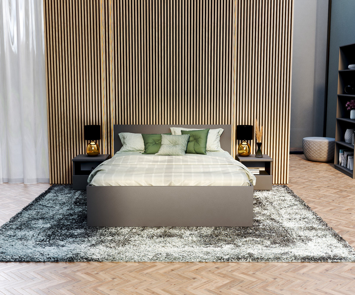 Łóżko 180x200 stelaż + materac PANAMA DM