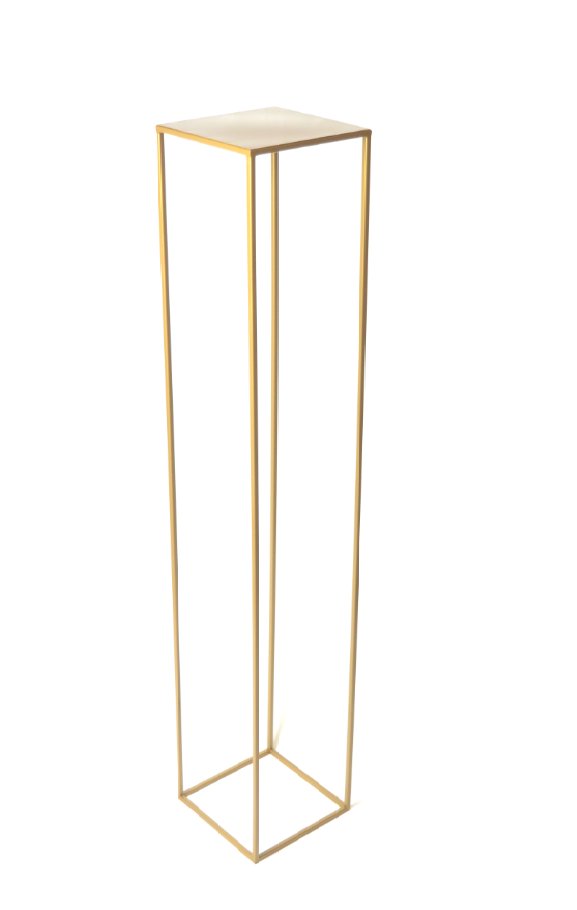 Kwietnik  loft 130 cm  złoty met 363