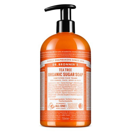 Bio Dr. bronner kroki mydła Sugar Soap drzewo Tee 710 ML