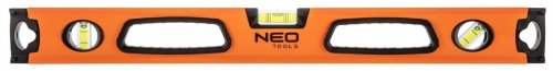 Neo Poziomnica aluminiowa z uchwytem, 3 libelle, magnes, frezowane powierzchnie miernicze, 100 cm TOP-71-114