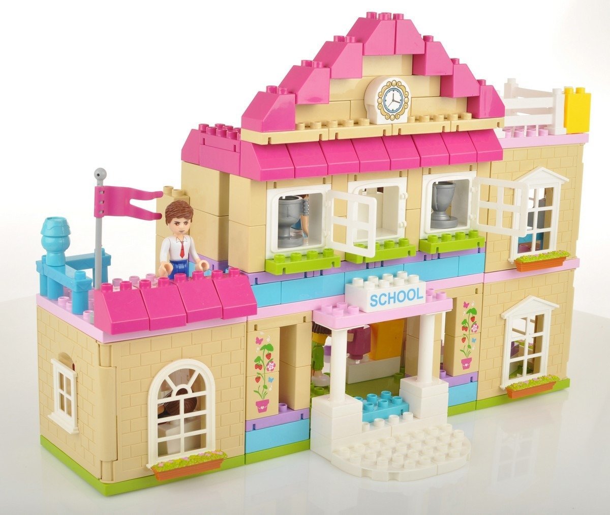 Kolorowe klocki edukacyjne dla dzieci - Wesoła Szkoła 5233