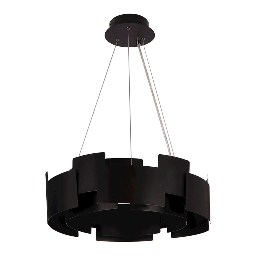 Milagro Lampa wisząca TORINO BLACK 24W LED ML6141
