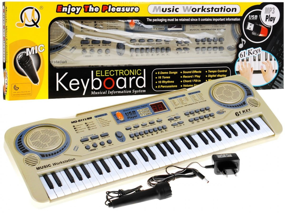 Ramiz, instrument muzyczny Keyboard, złoty