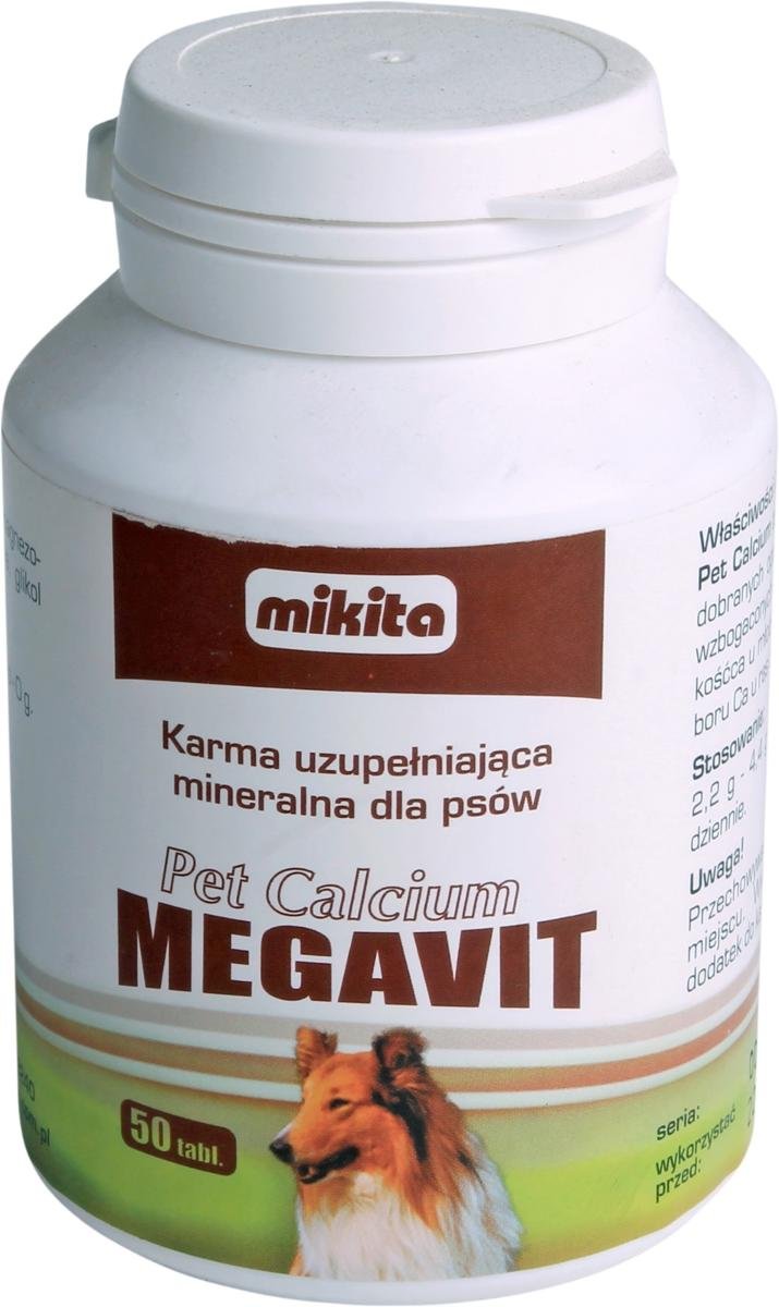 Mikita MEGAVIT Pet Calcium 50 tabletek