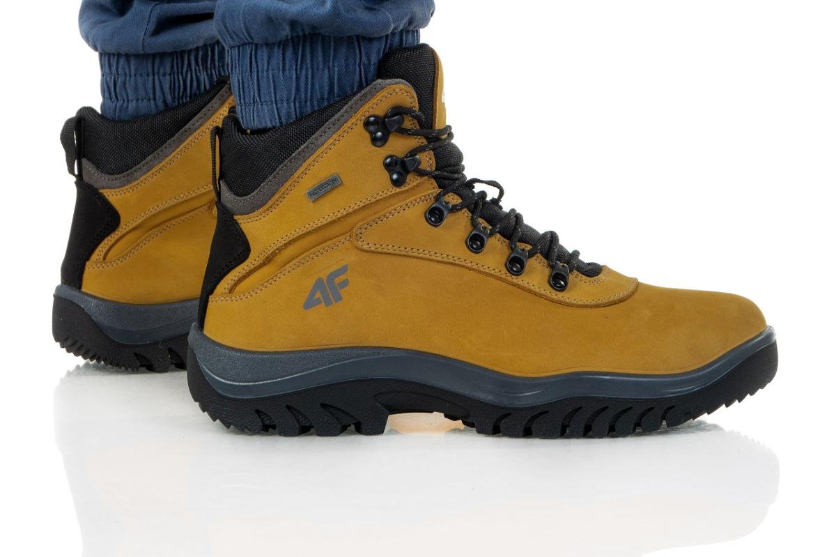4F Męskie buty trekkingowe H4Z20-OBMH205-83S_41, żółte, EU