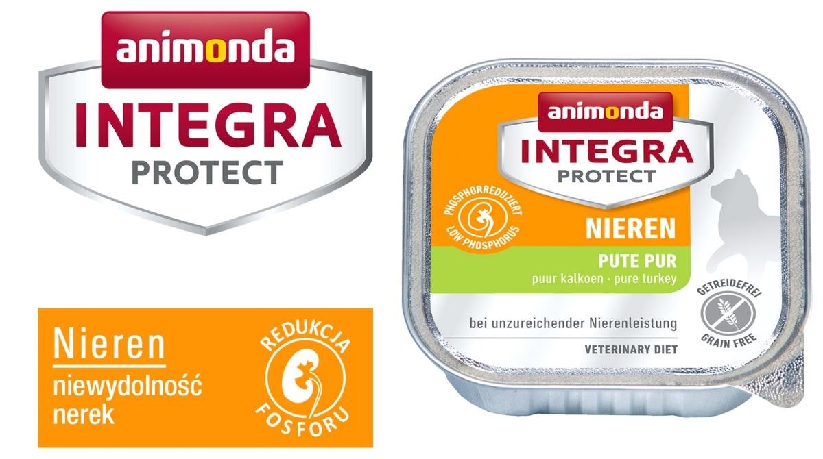 Animonda Integra Protect Nieren dla kota smak indyk tacka 16x100g