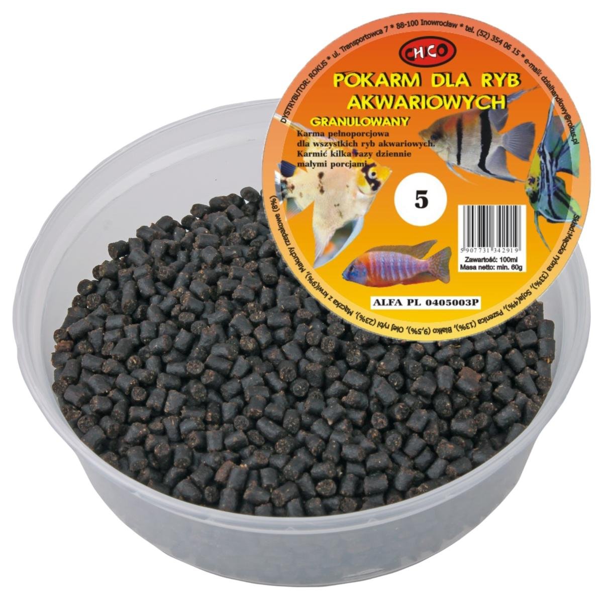 Chico Pokarm GRANULOWANY dla ryb akwariowych nr 5 100ml